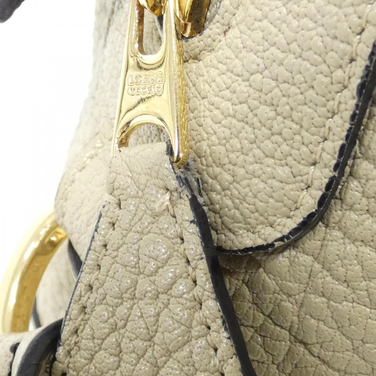 LOEWE Paseo 384 04CG41 Bag Beige - Thumbnail 4