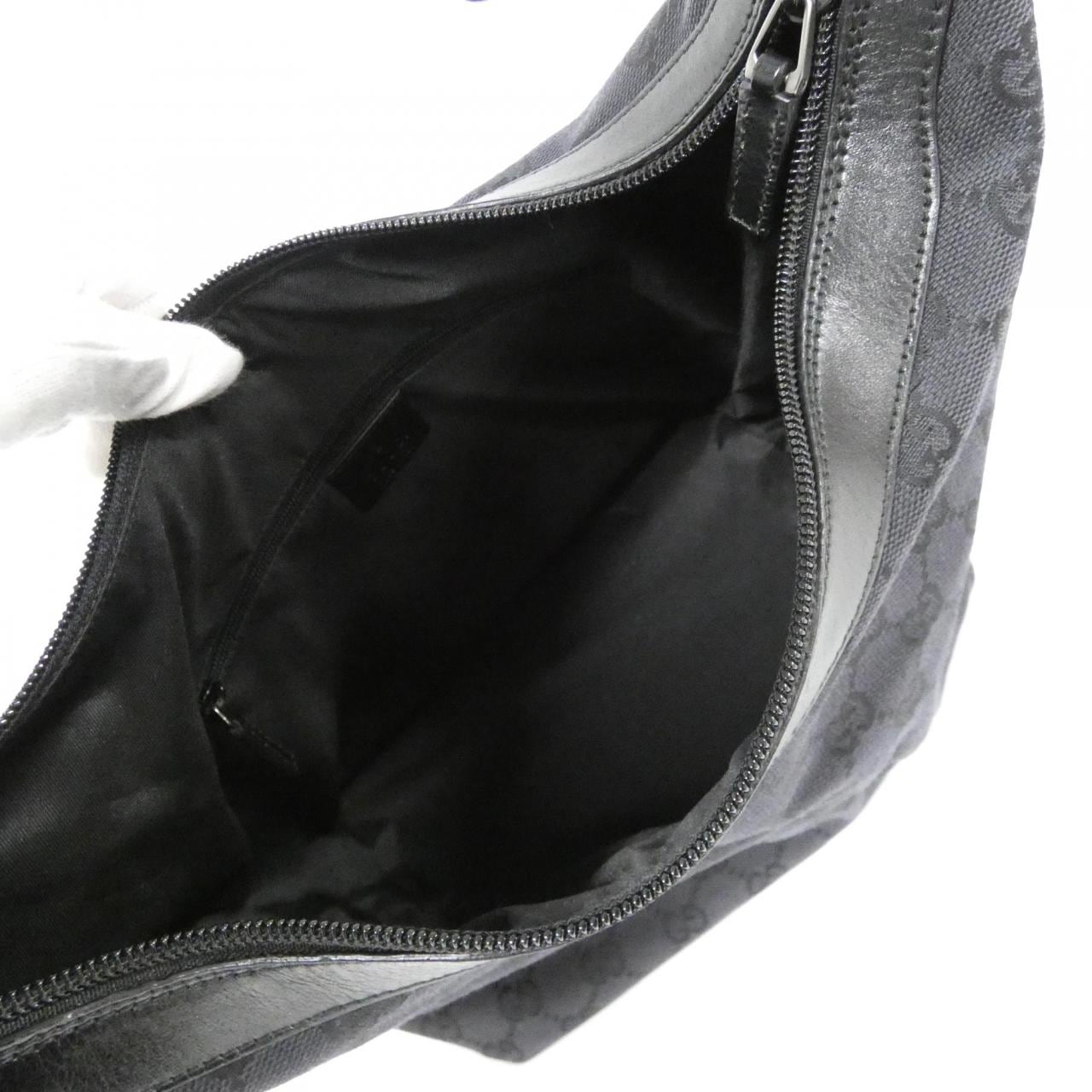 GUCCI 000 0531 Shoulder Bag Canvas Black Canvas Rank B - Thumbnail 8