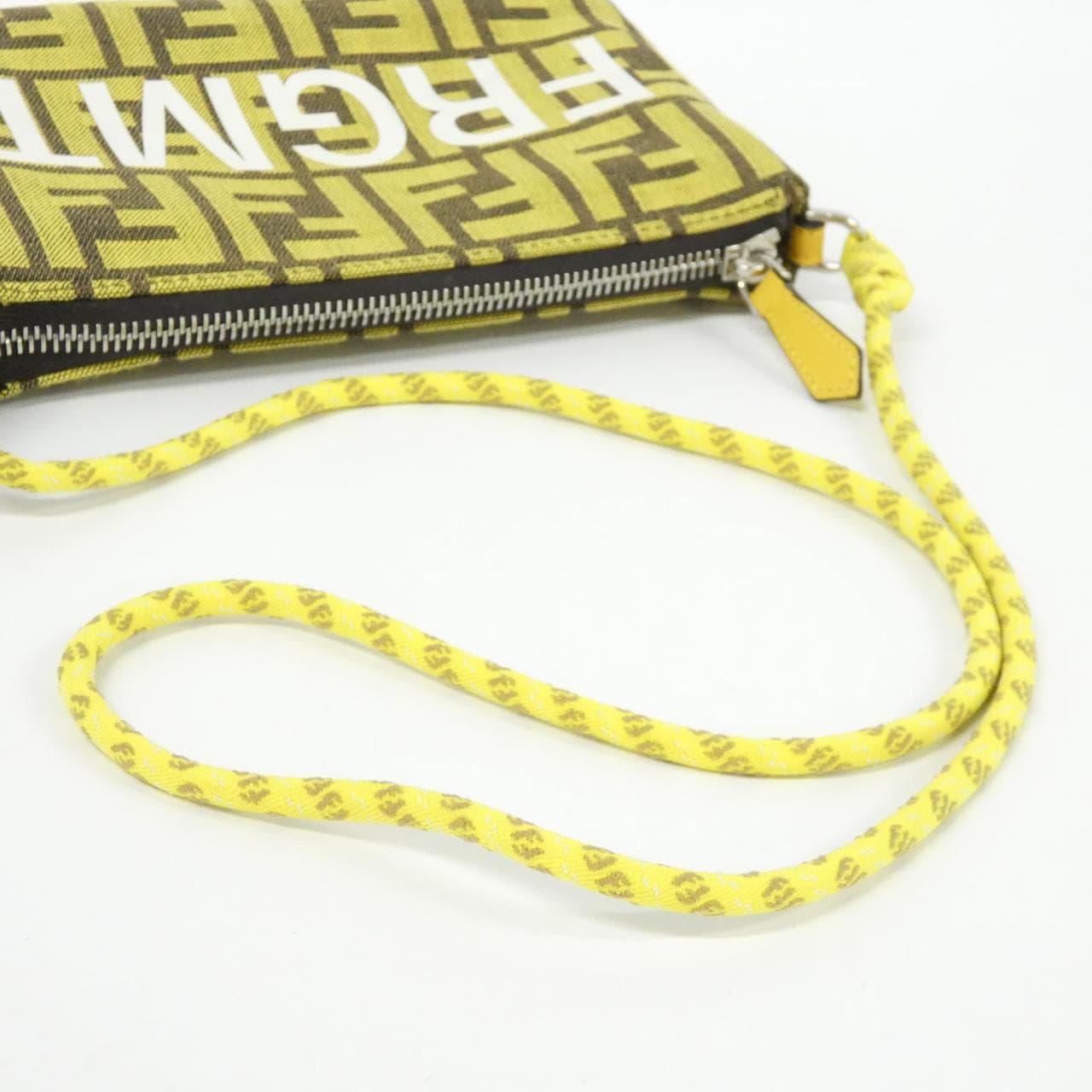 FENDI Baguette 8BS073 AR20 Shoulder Bag Canvas Black Canvas Rank A - Thumbnail 6