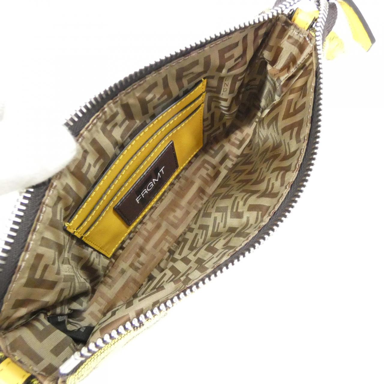 FENDI Baguette 8BS073 AR20 Shoulder Bag Canvas Black Canvas Rank A - Thumbnail 7