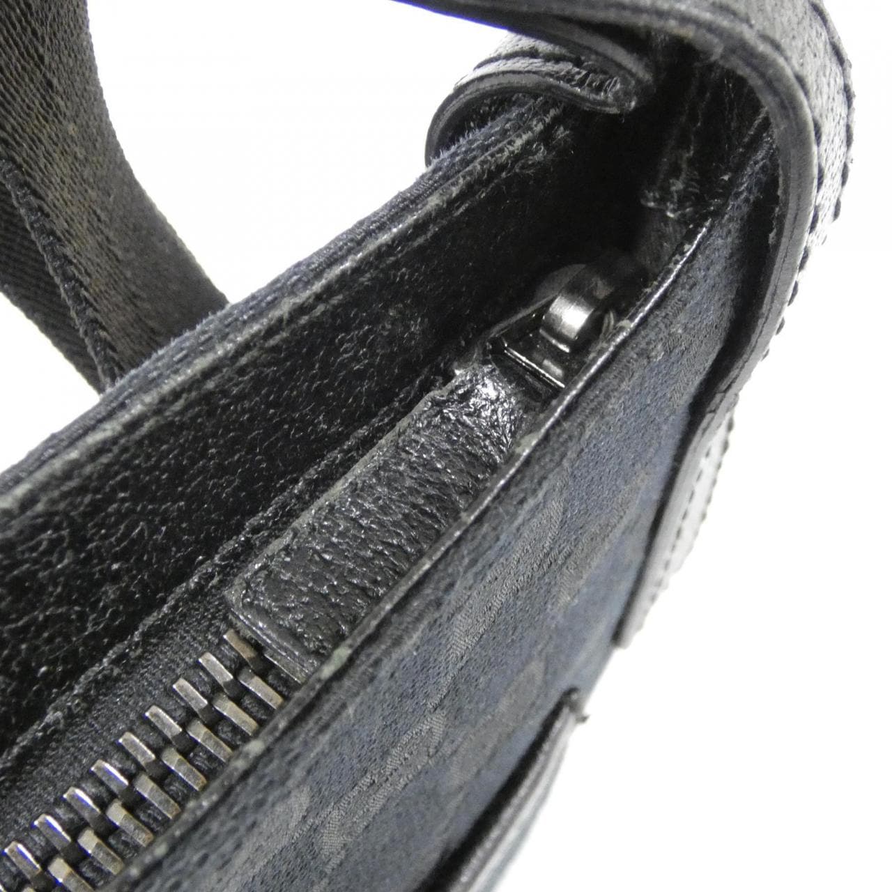 GUCCI 122793 Shoulder Bag Canvas 黑色 帆布 中古品B - 縮圖 8