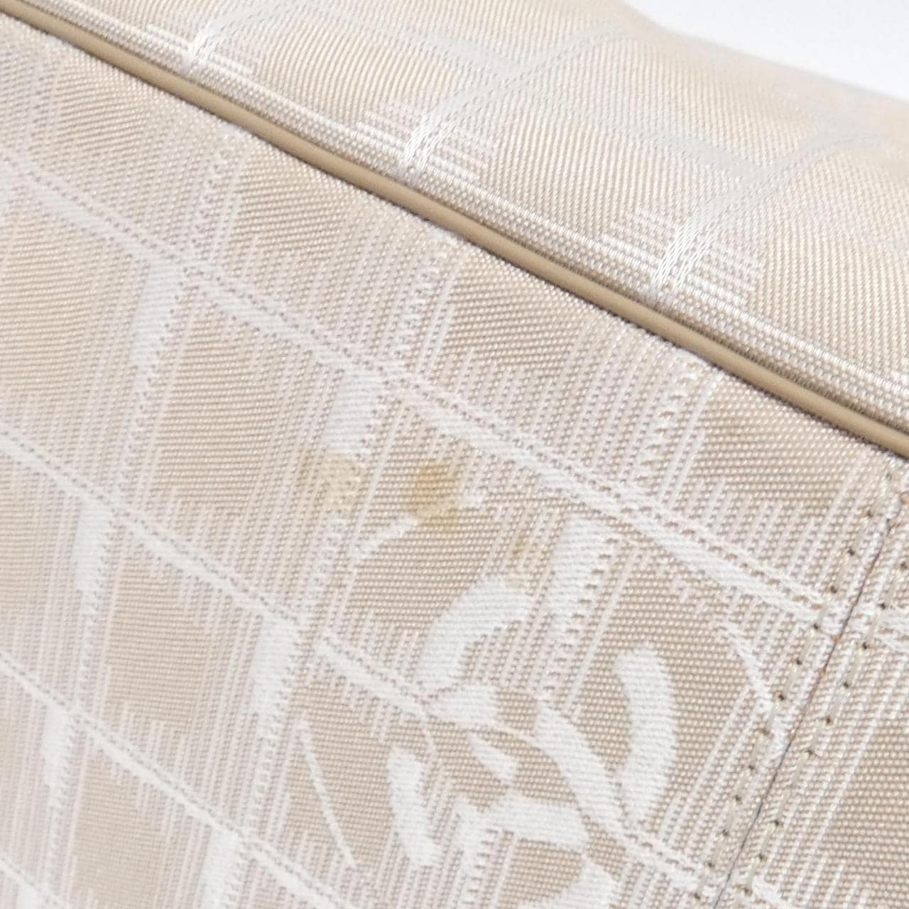 CHANEL Deauville 15991 Bag Nylon 米色 尼龍 中古品B - 縮圖 3