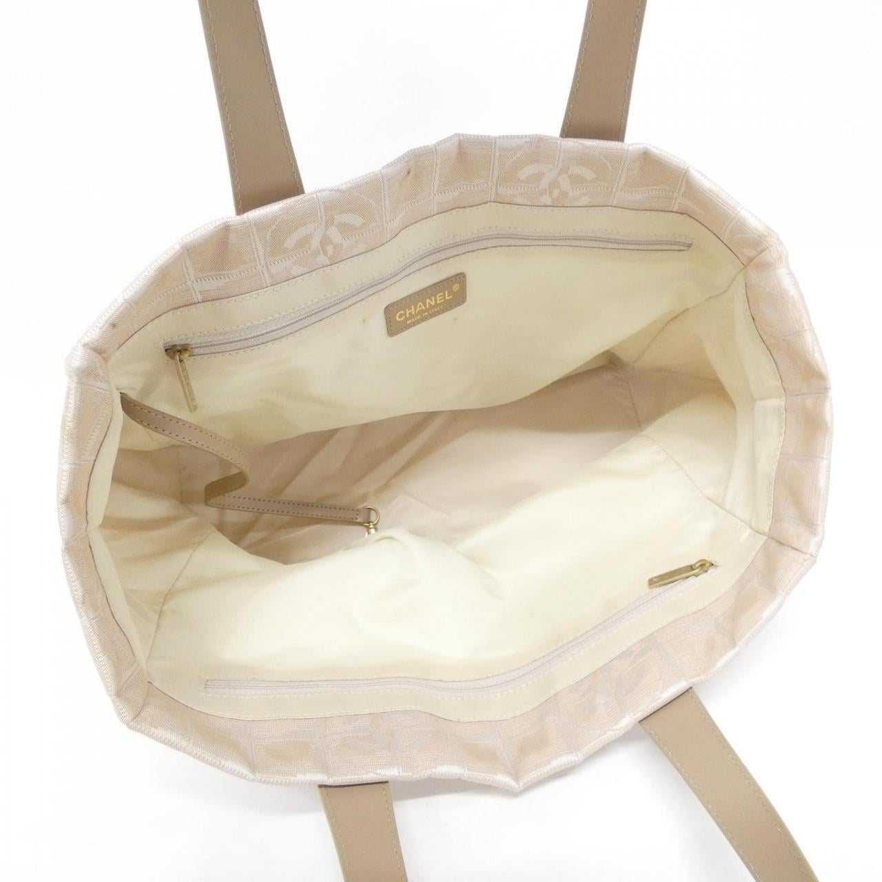 CHANEL Deauville 15991 Bag Nylon 米色 尼龍 中古品B - 縮圖 7