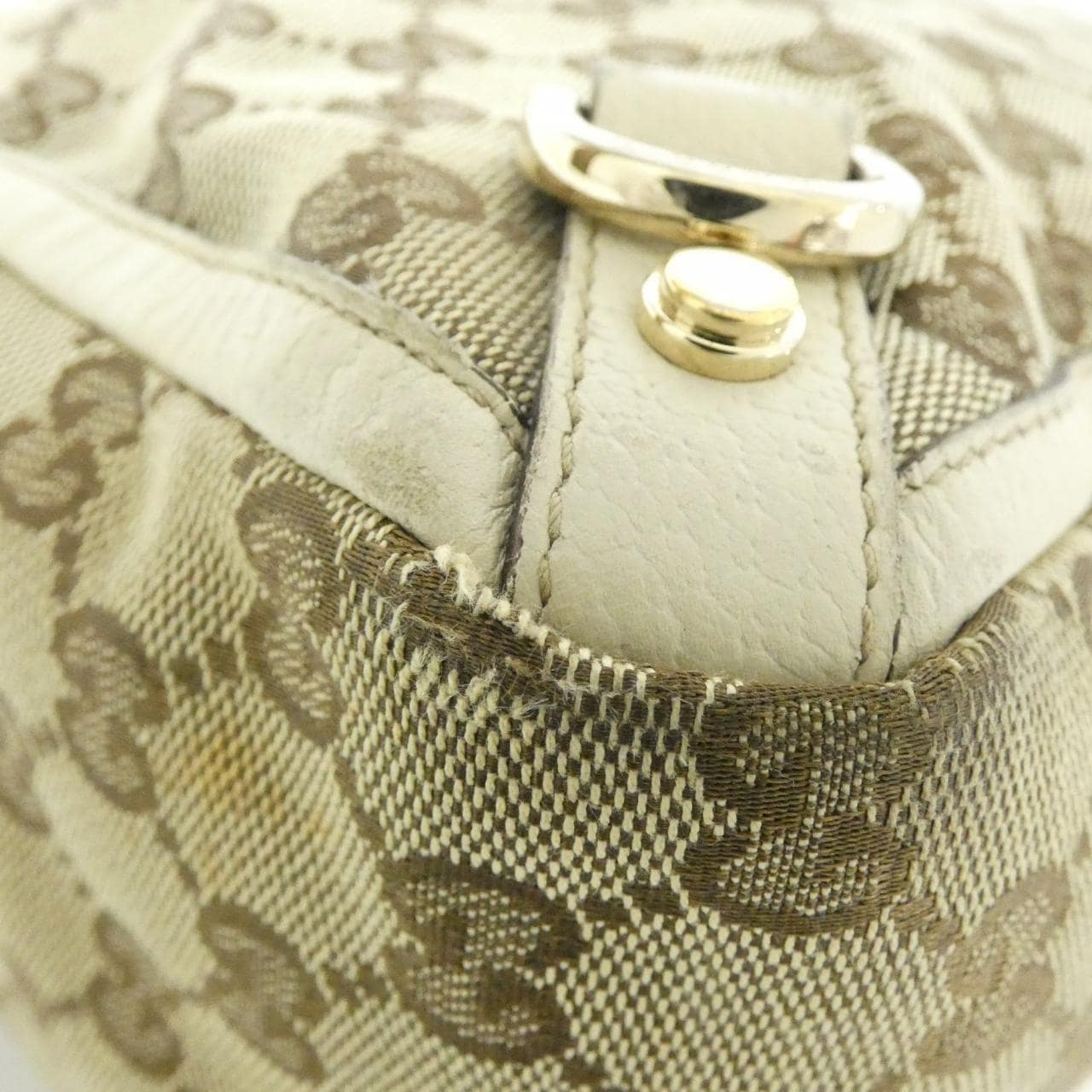 GUCCI 141472 Bag Canvas 米色 帆布 中古品B - 縮圖 3