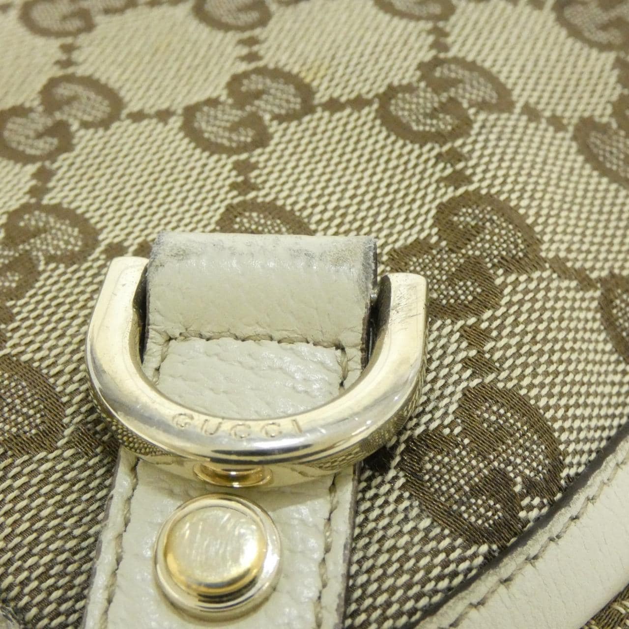 GUCCI 141472 Bag Canvas 米色 帆布 中古品B - 縮圖 4