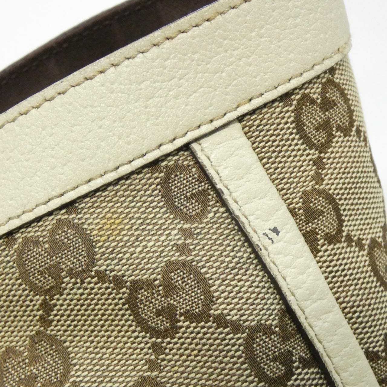 GUCCI 141472 Bag Canvas 米色 帆布 中古品B - 縮圖 5