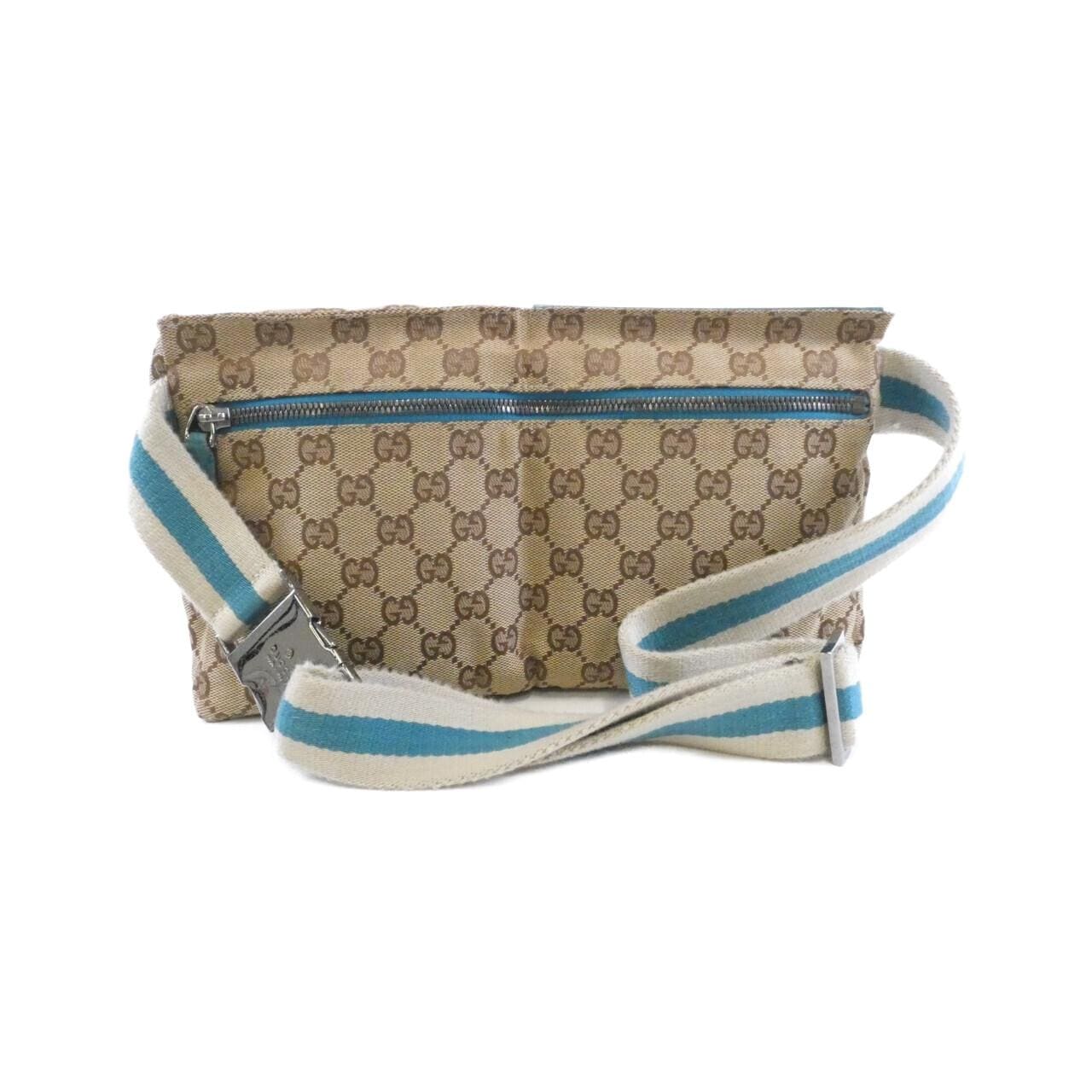 GUCCI 28566 Belt Bag Canvas 米色 帆布 中古品B - 縮圖 2