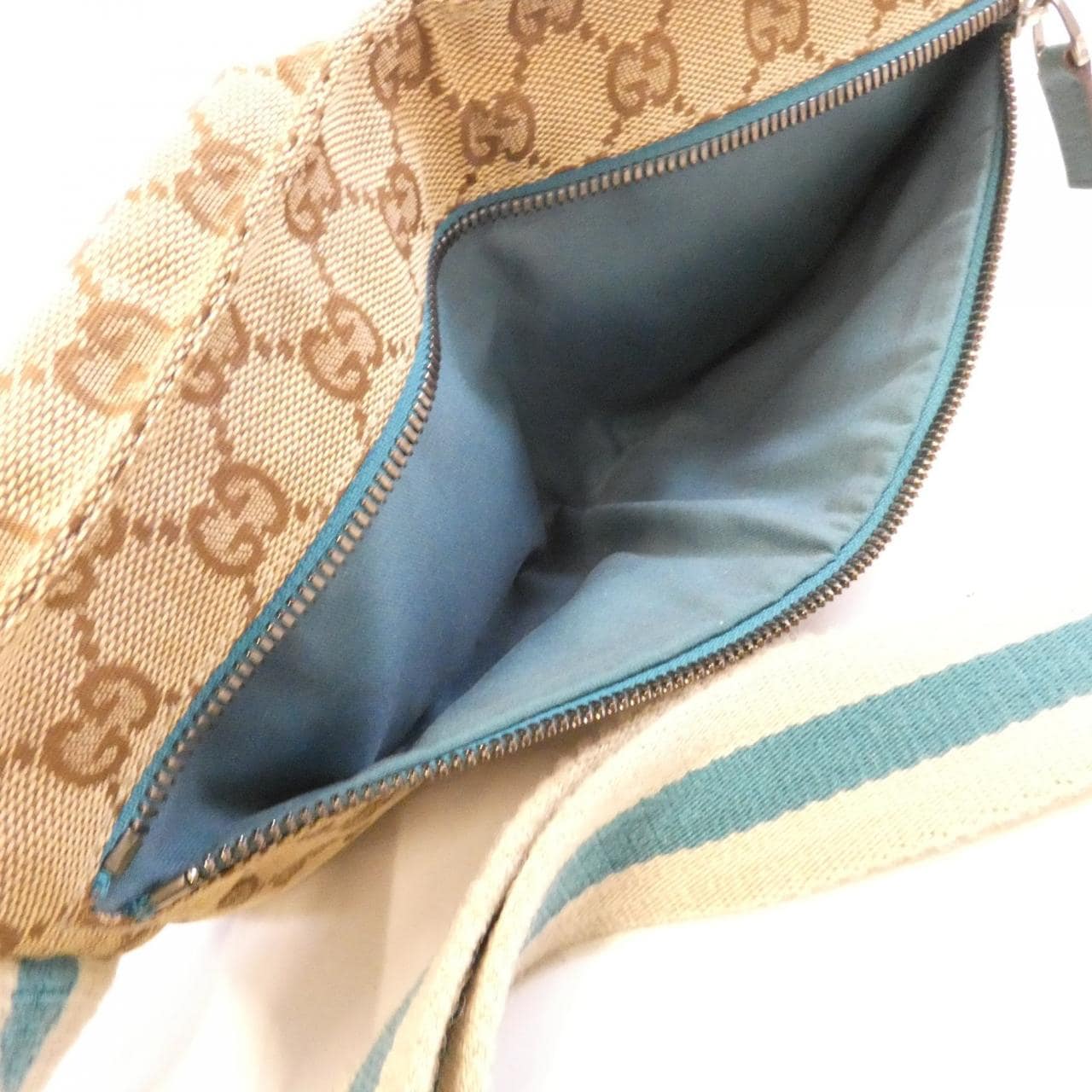 GUCCI 28566 Belt Bag Canvas 米色 帆布 中古品B - 縮圖 7