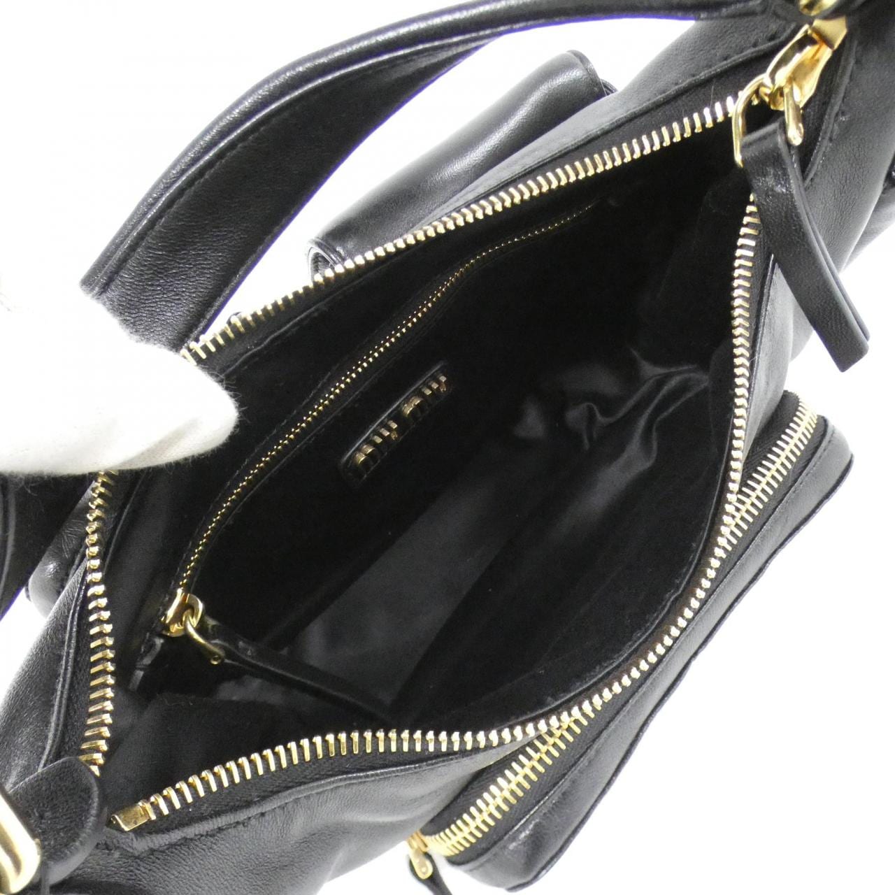 MIU MIU 5BC146 Shoulder Bag Black - Thumbnail 10