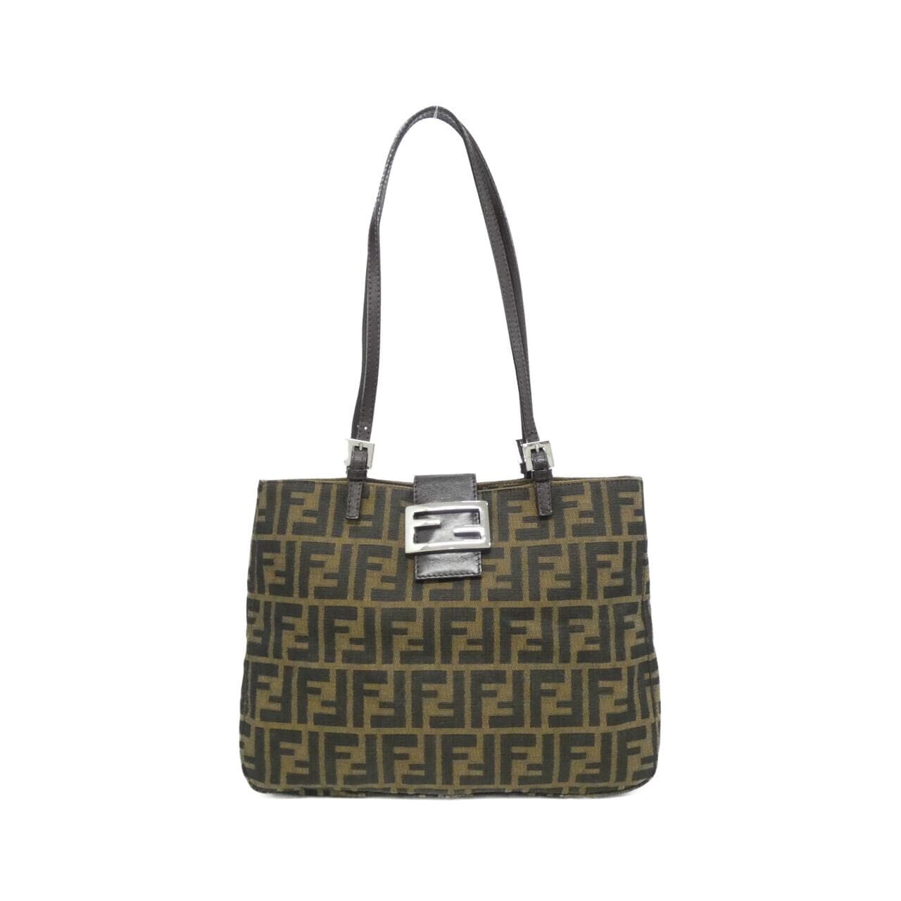 FENDI 26726 Shoulder Bag Canvas Black