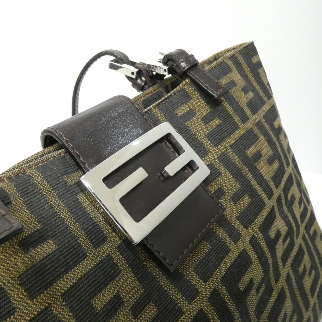 FENDI 26726 Shoulder Bag Canvas 黑色 帆布 中古品A - 縮圖 4