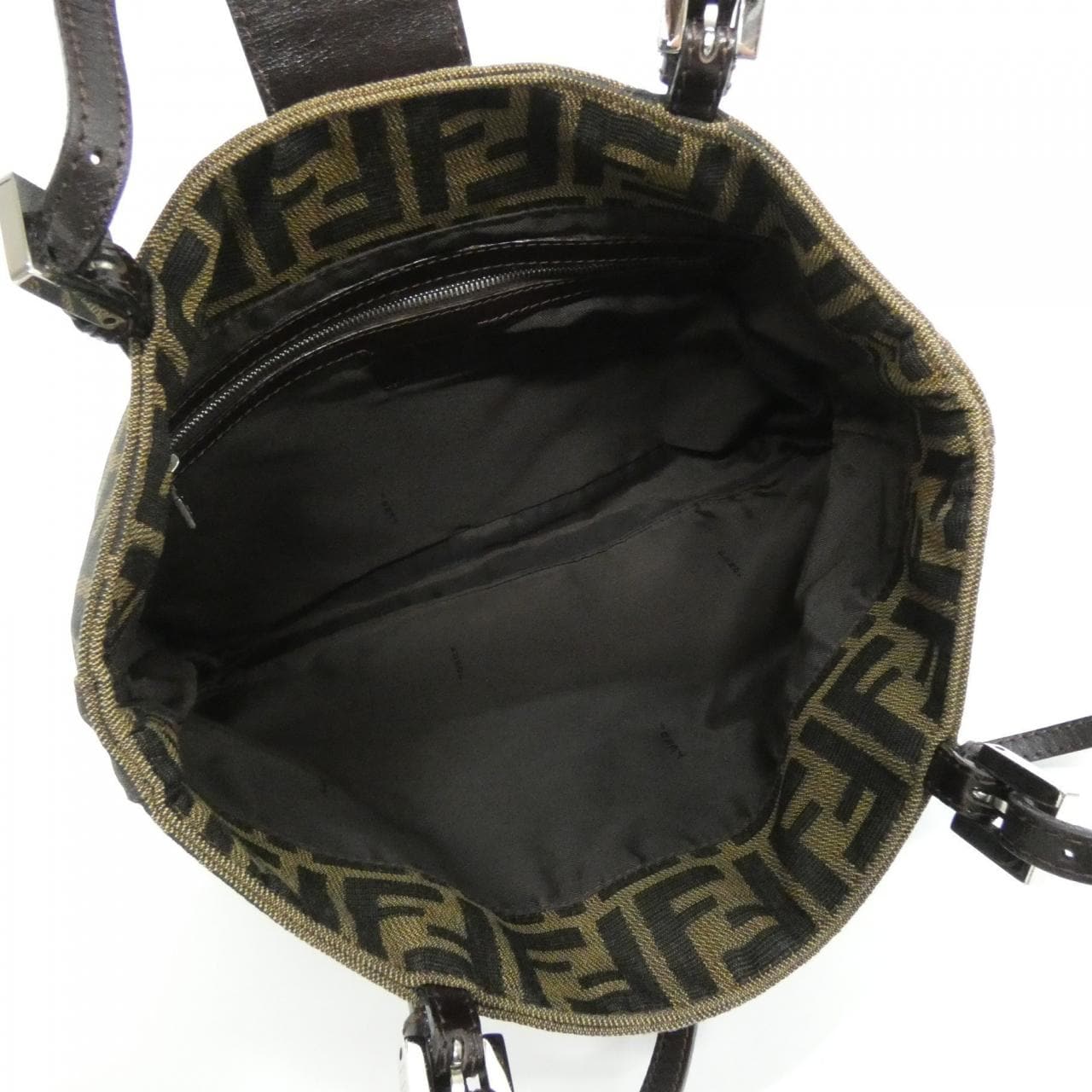 FENDI 26726 Shoulder Bag Canvas 黑色 帆布 中古品A - 縮圖 6