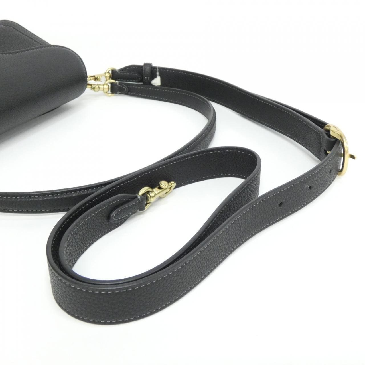 COACH CY201 Shoulder Bag Leather 黑色 皮革 新品 - 縮圖 4