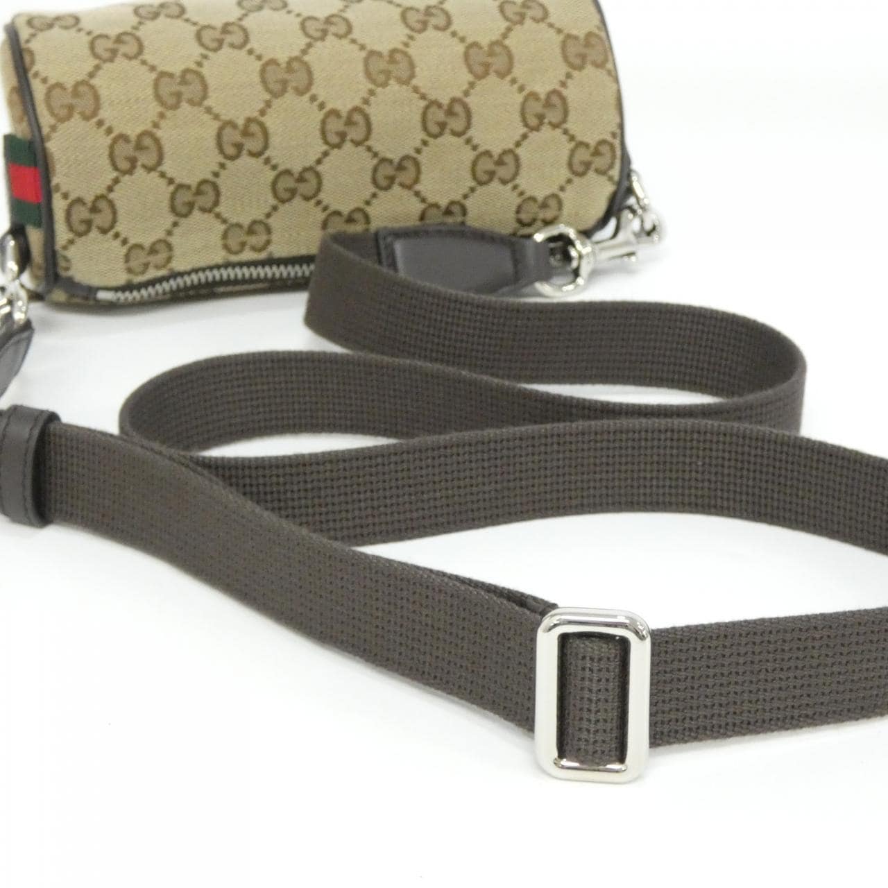 GUCCI 834269 FAEON Shoulder Bag Canvas Black Canvas - Thumbnail 4