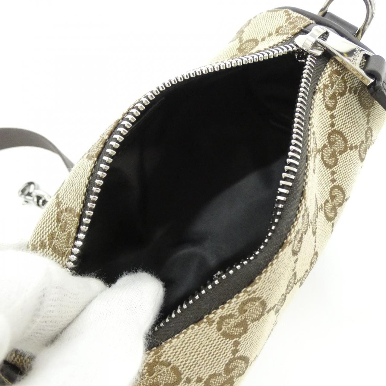 GUCCI 834269 FAEON Shoulder Bag Canvas Black Canvas - Thumbnail 5