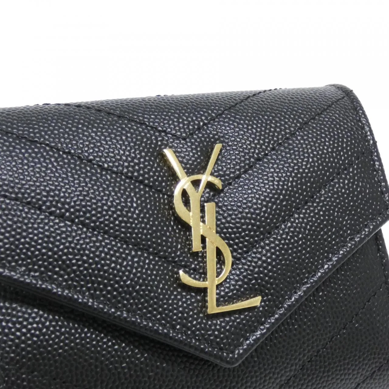 SAINT LAURENT 692061 BOW01 Wallet Black New - Thumbnail 3