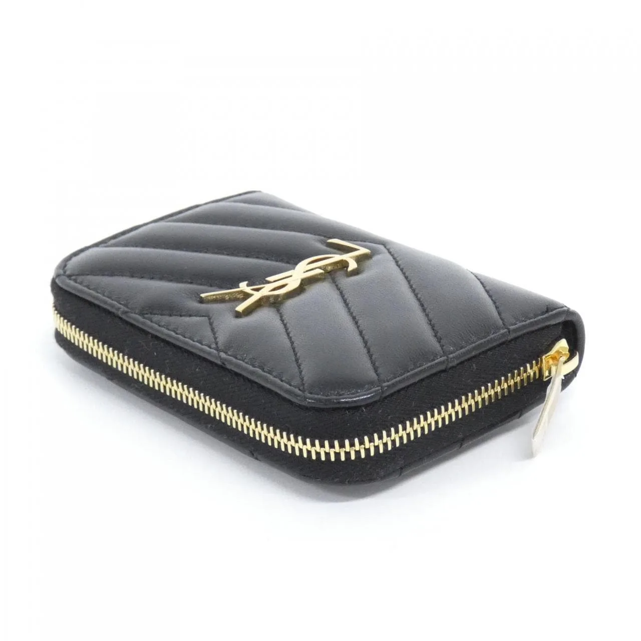 SAINT LAURENT 804479 AAA44 Coin Case Lambskin Black Lambskin New - Thumbnail 3
