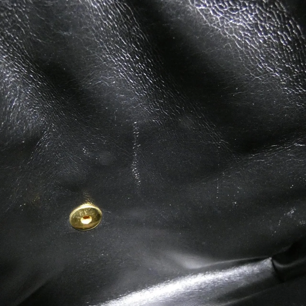 CHANEL Handbag Grained Calfskin Black Grained Calfskin Rank B - Thumbnail 10