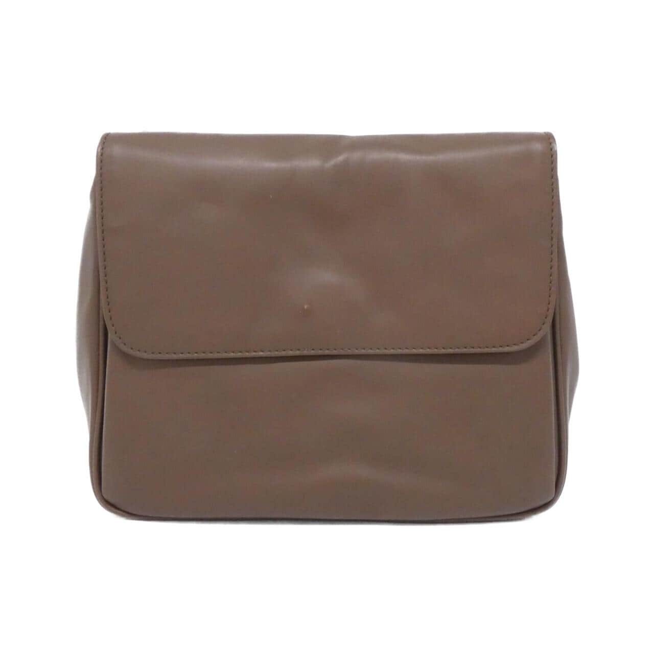 CELINE Shoulder Bag Leather Brown Leather - Thumbnail 2