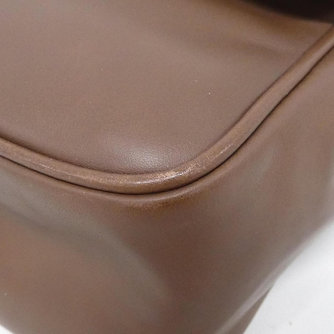 CELINE Shoulder Bag Leather Brown Leather - Thumbnail 3
