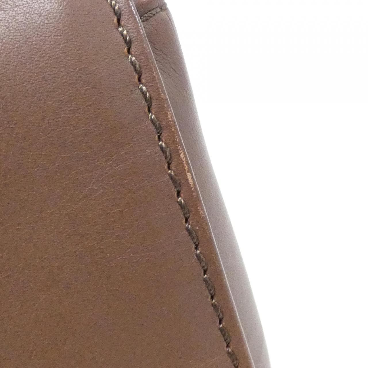 CELINE Shoulder Bag Leather Brown Leather - Thumbnail 5