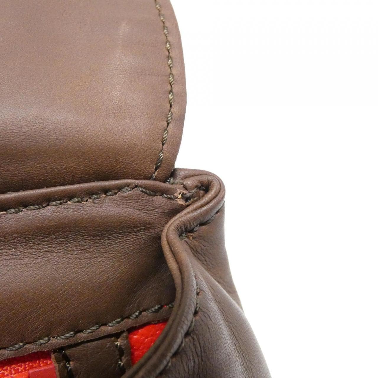 CELINE Shoulder Bag Leather Brown Leather - Thumbnail 9