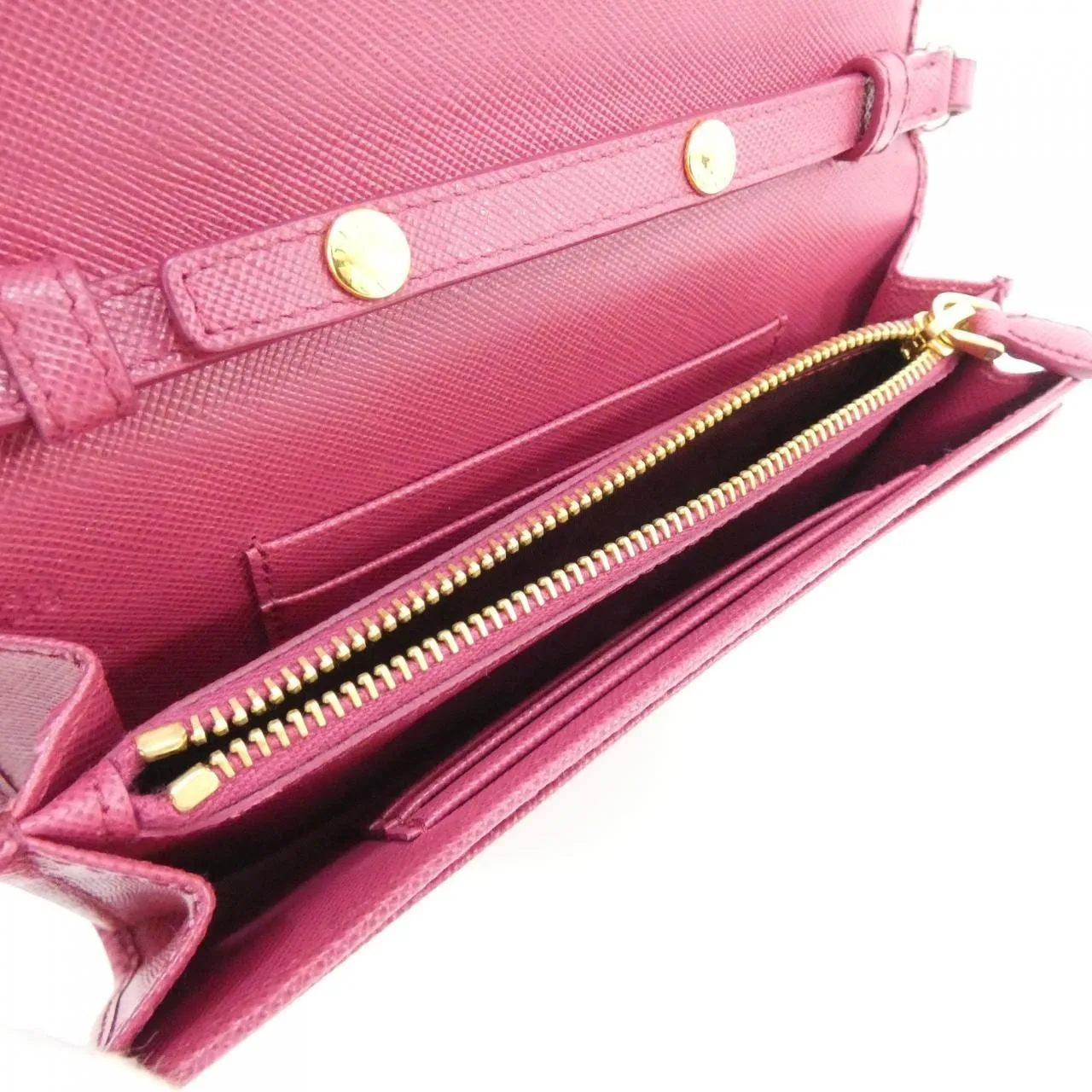 PRADA 1M1437 Wallet 黑色 中古品A - 縮圖 7