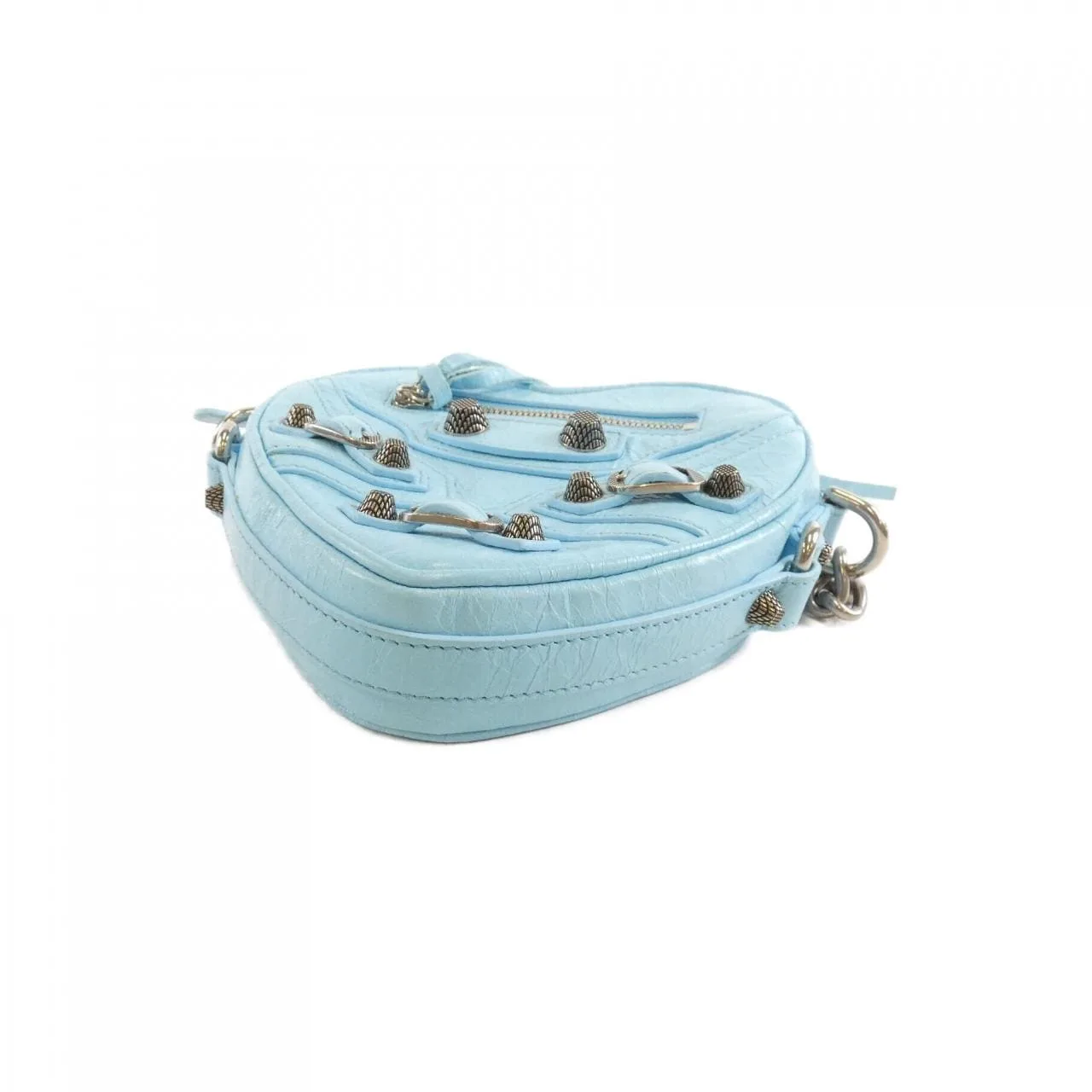 BALENCIAGA Le Cagole 722781 1VG9Y Shoulder Lambskin 黑色 羊皮 中古品A - 縮圖 3