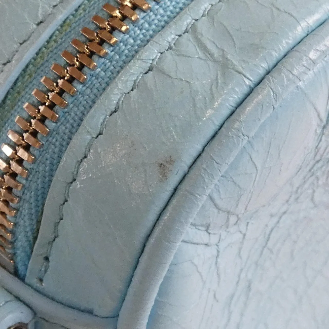 BALENCIAGA Le Cagole 722781 1VG9Y Shoulder Lambskin 黑色 羊皮 中古品A - 縮圖 5