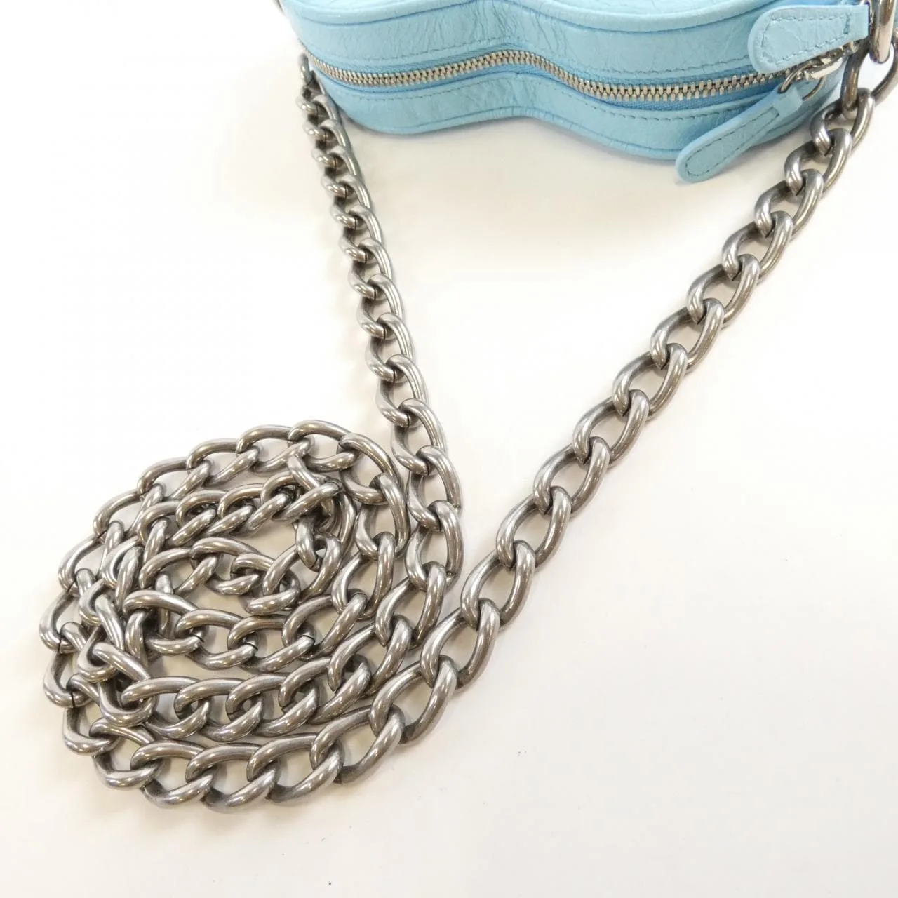 BALENCIAGA Le Cagole 722781 1VG9Y Shoulder Lambskin 黑色 羊皮 中古品A - 縮圖 7