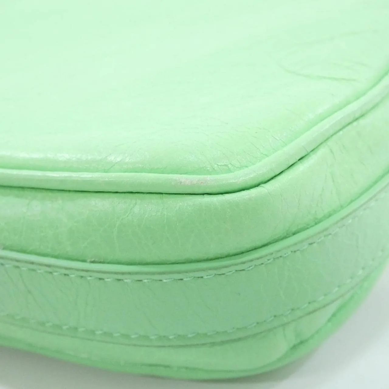 BALENCIAGA Le Cagole 722781 1VG9Y Shoulder Lambskin 黑色 羊皮 中古品A - 縮圖 3