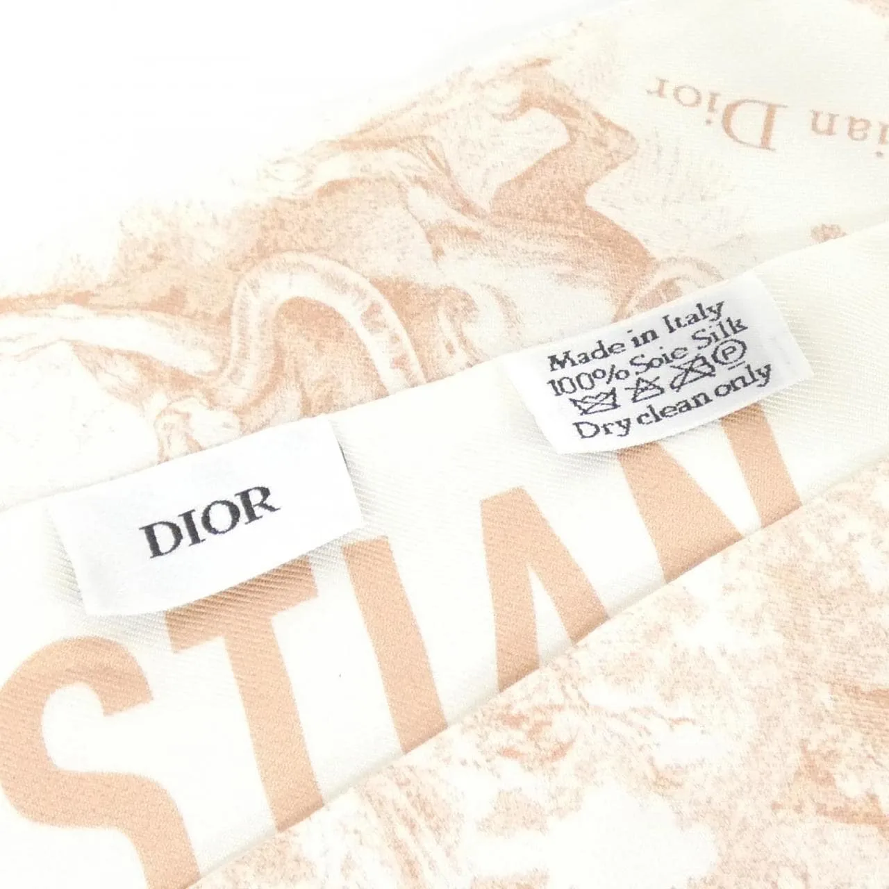 DIOR 94TOJ106I600 Scarf 黑色 中古品A - 縮圖 3