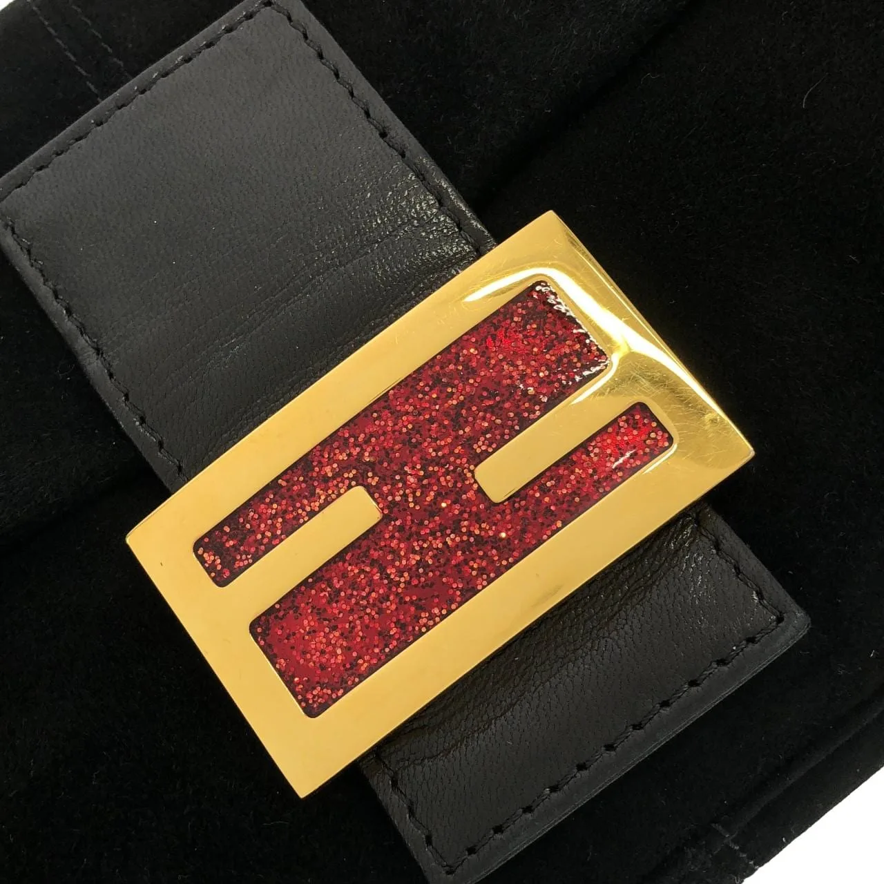 FENDI Baguette 26424 Shoulder Black Rank A - Thumbnail 5