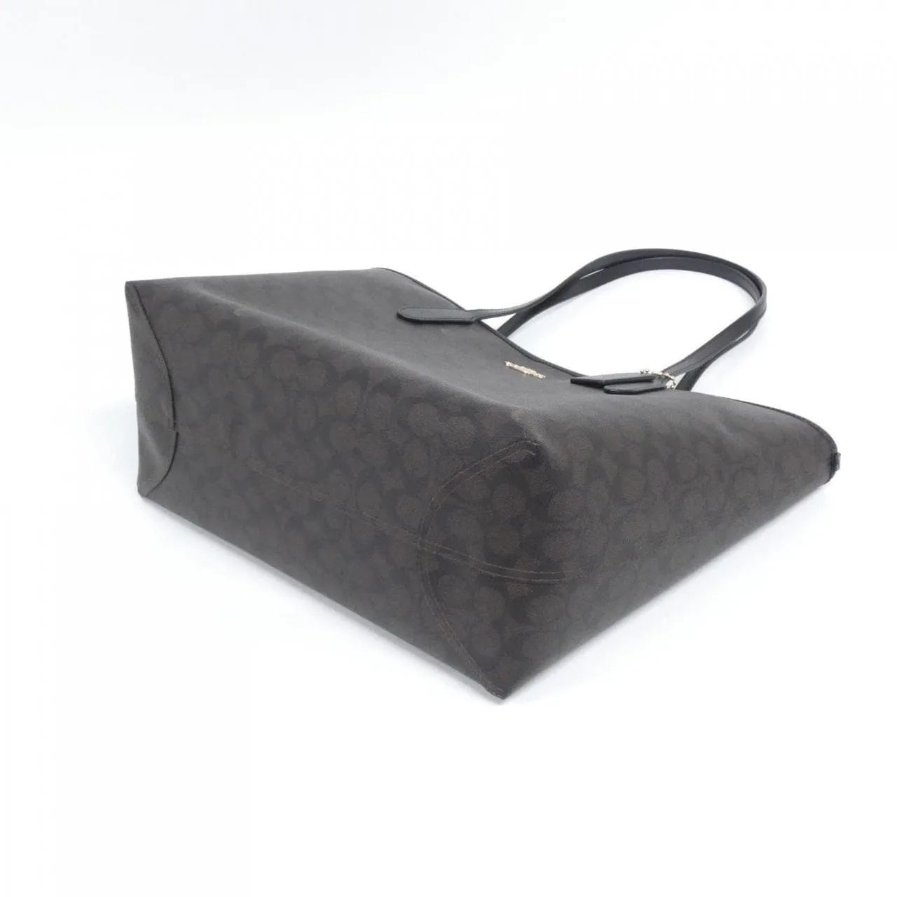 COACH CV976 Handbag Canvas 黑色 帆布 新品 - 縮圖 3