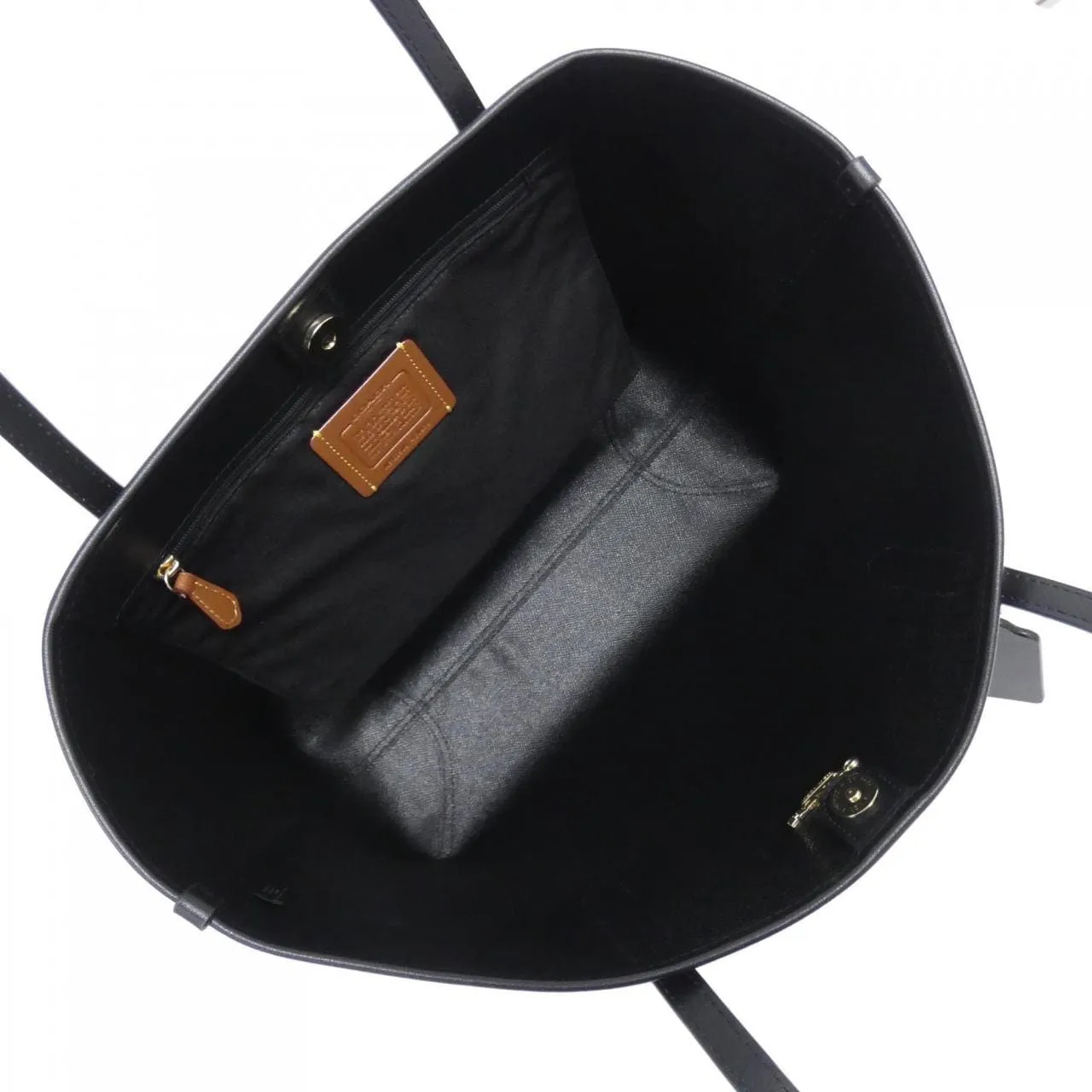 COACH CV976 Handbag Canvas 黑色 帆布 新品 - 縮圖 6