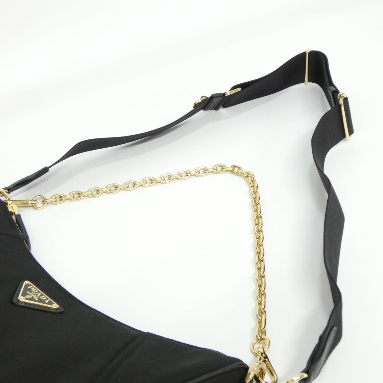 PRADA 1BH222 Shoulder Bag 黑色 新品 - 縮圖 5