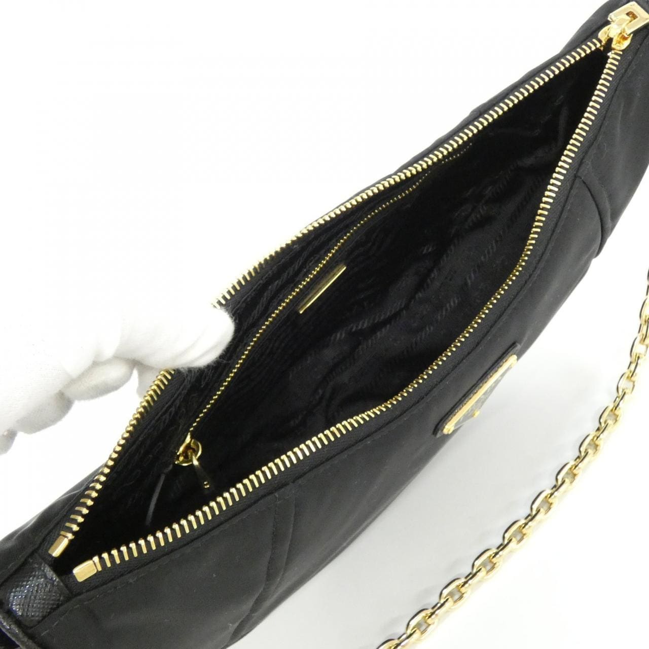 PRADA 1BH222 Shoulder Bag 黑色 新品 - 縮圖 6