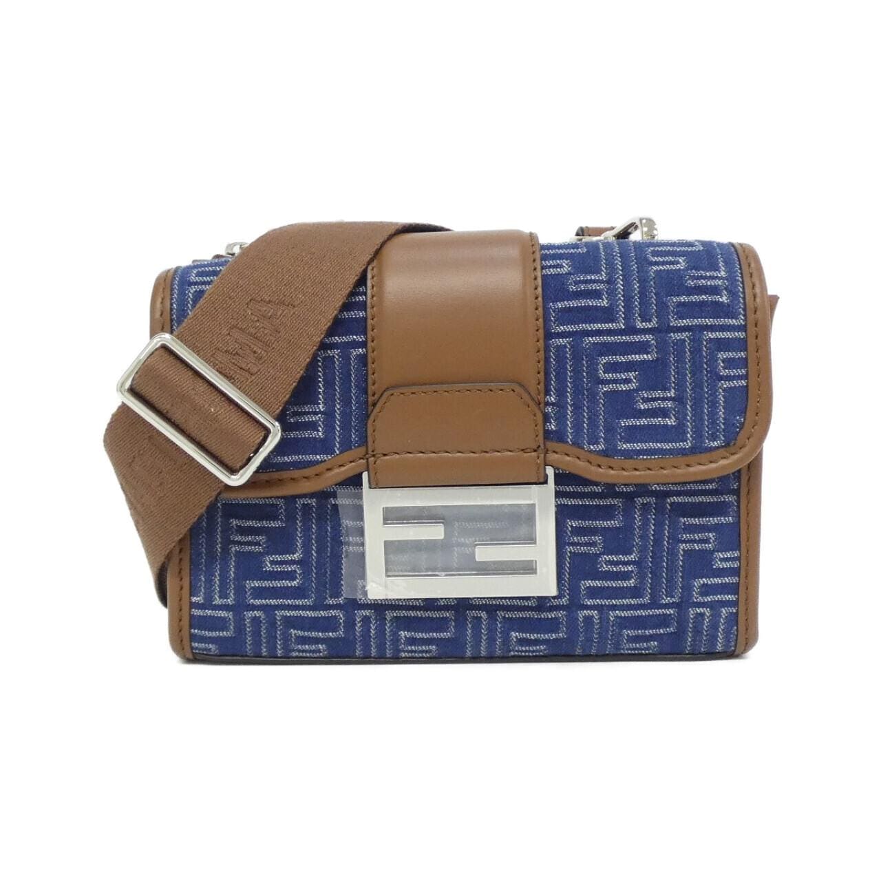 FENDI Baguette 7VA649 AUGO Shoulder Bag Canvas