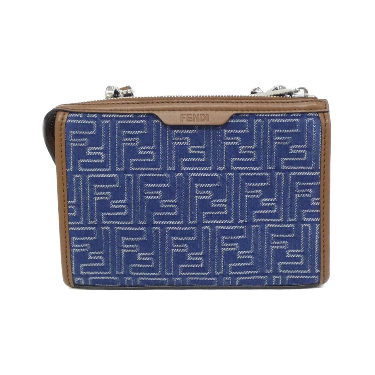 FENDI Baguette 7VA649 AUGO Shoulder Bag Canvas Black Canvas New - Thumbnail 2