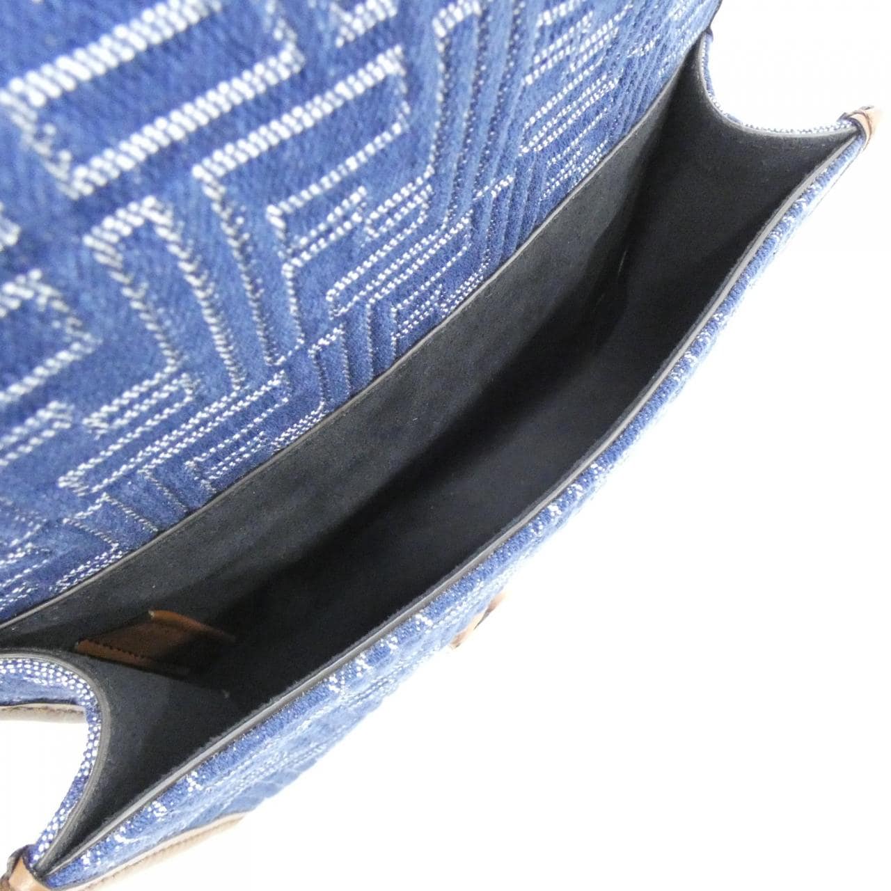 FENDI Baguette 7VA649 AUGO Shoulder Bag Canvas Black Canvas New - Thumbnail 6