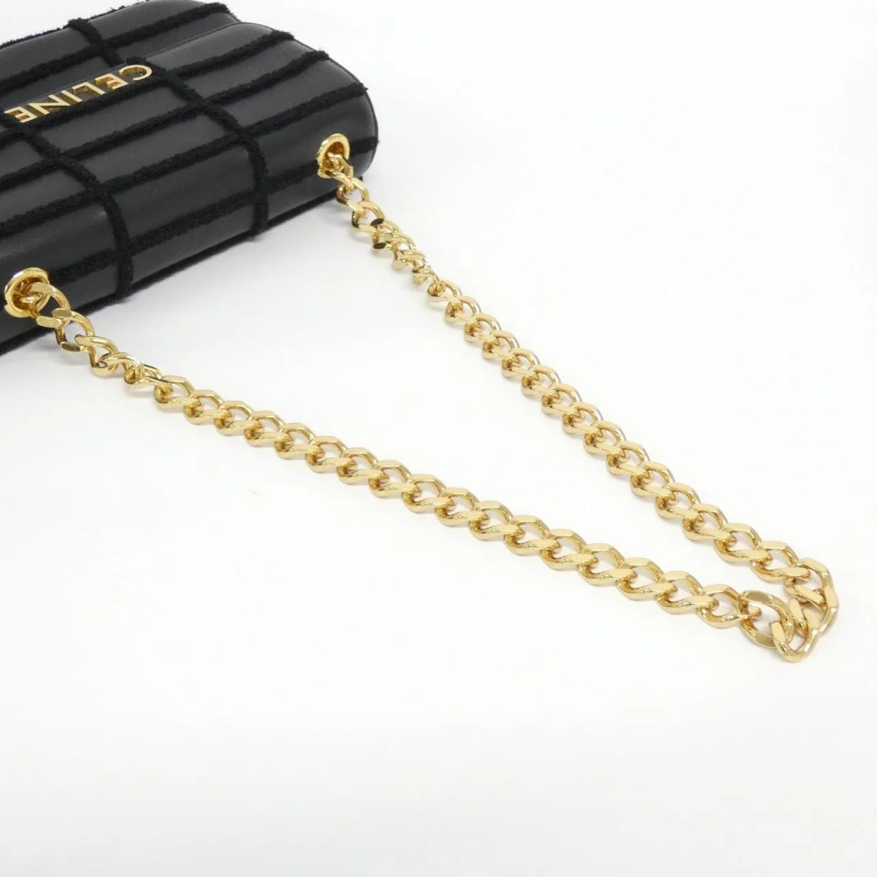 CELINE 111273FCK Shoulder Leather Black Leather Rank A - Thumbnail 7