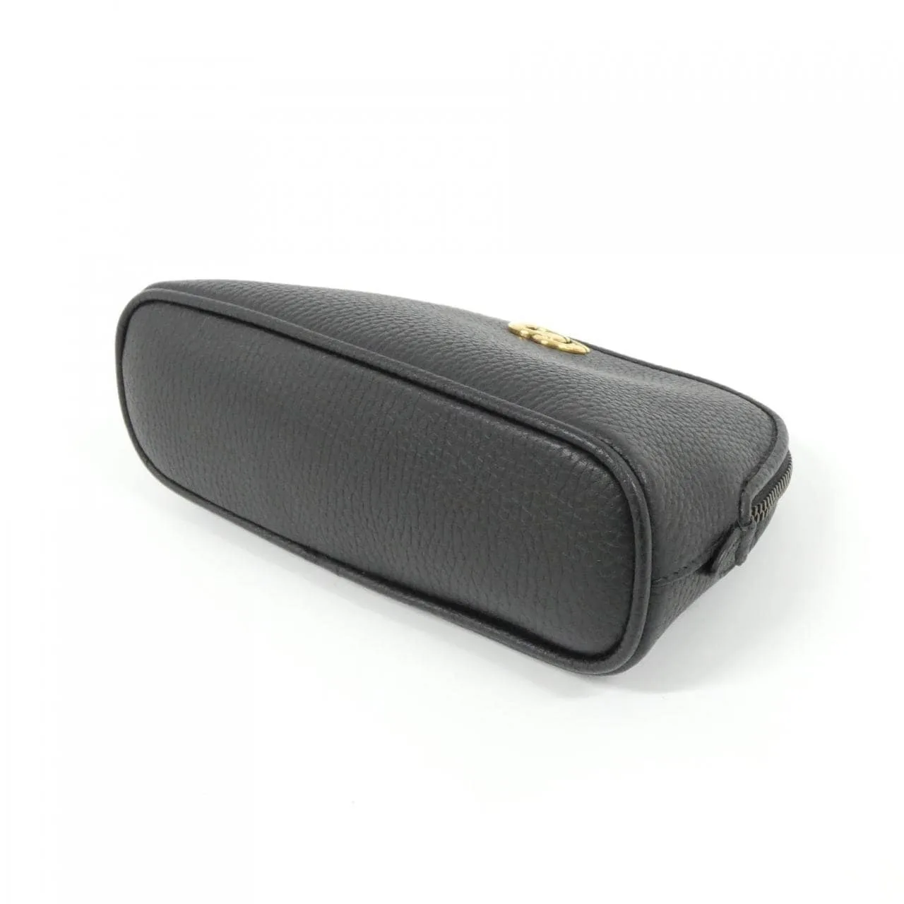 GUCCI 772783 AABXM Pouch Leather 黑色 皮革 中古品A - 縮圖 3