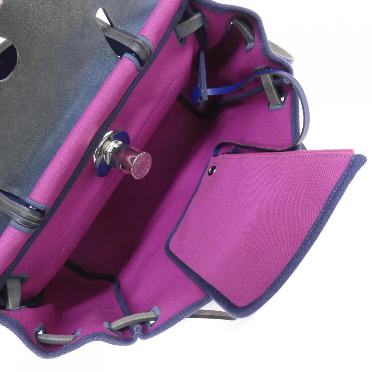 HERMES Herbag 078971CK Handbag 紫色 中古品A - 縮圖 9