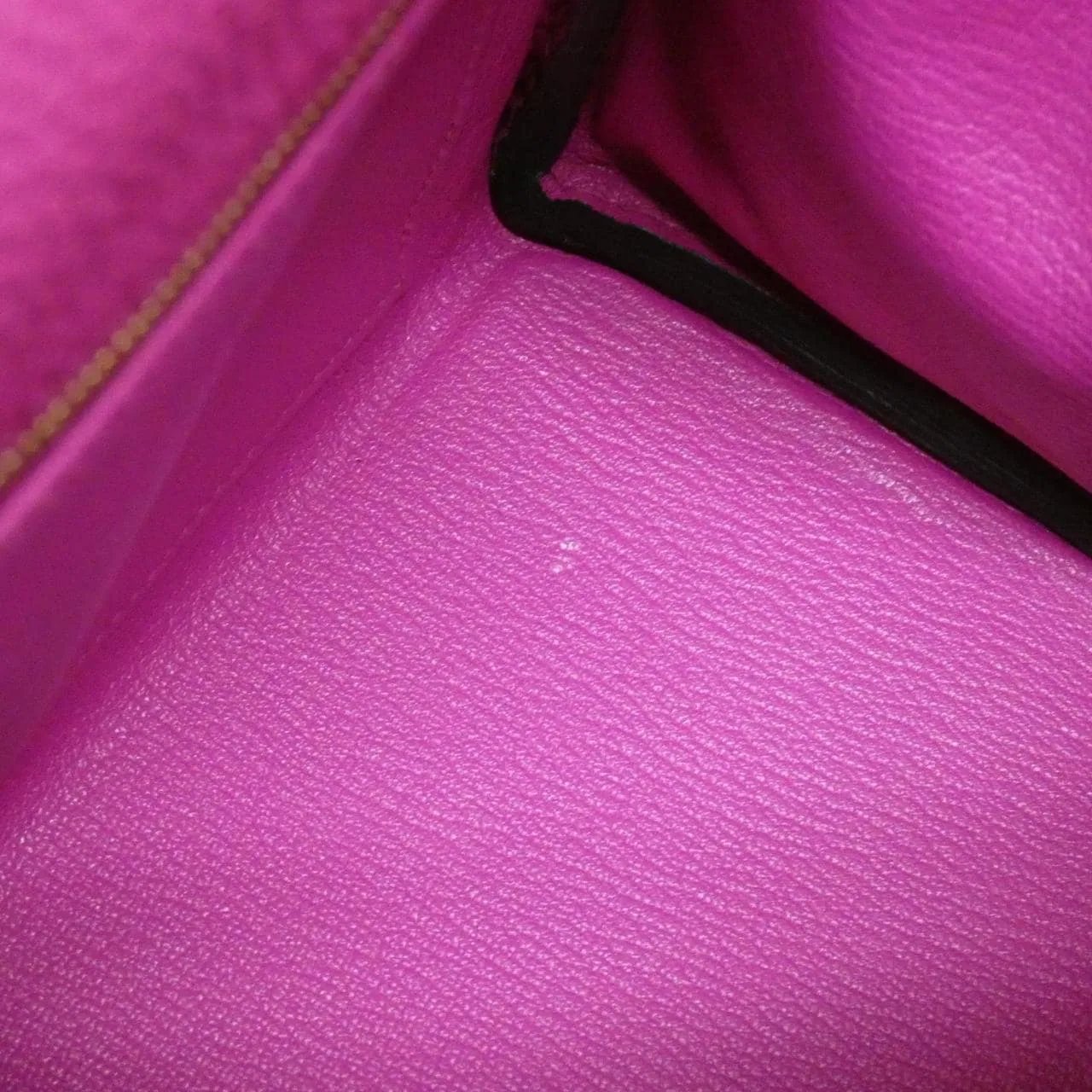 HERMES Kelly Handbag Togo Purple Togo Leather Rank A - Thumbnail 8