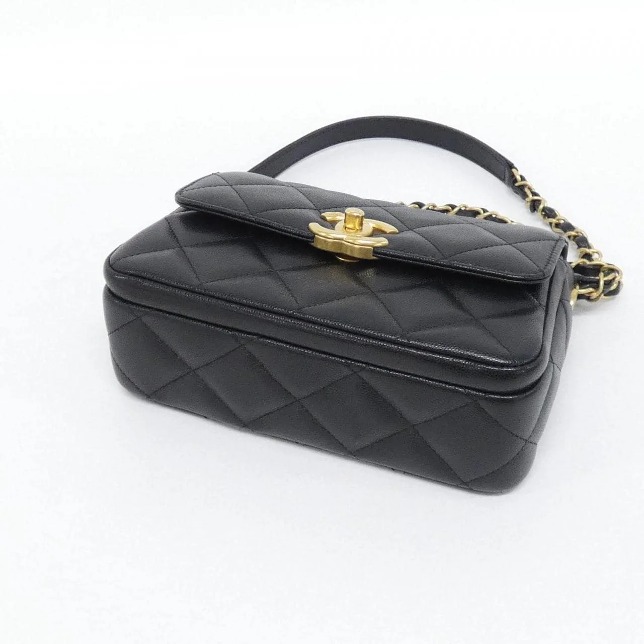 CHANEL AS4907 Shoulder Grained Calfskin Black Grained Calfskin Rank A - Thumbnail 3