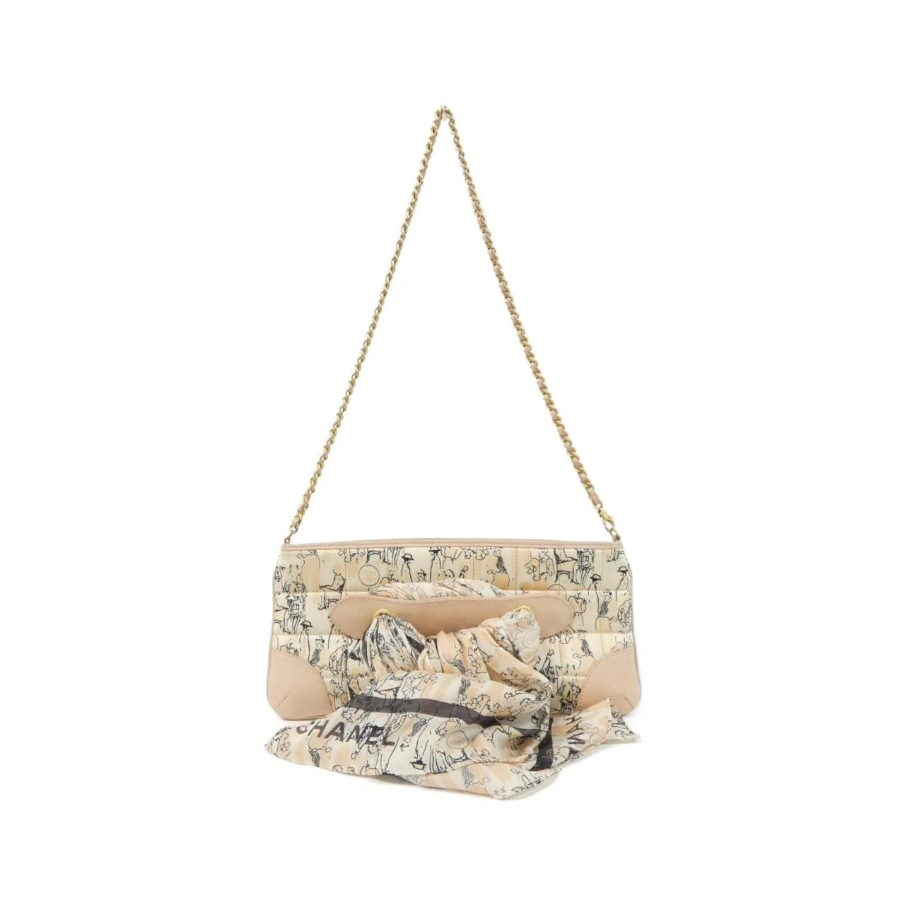 CHANEL Shoulder Satin