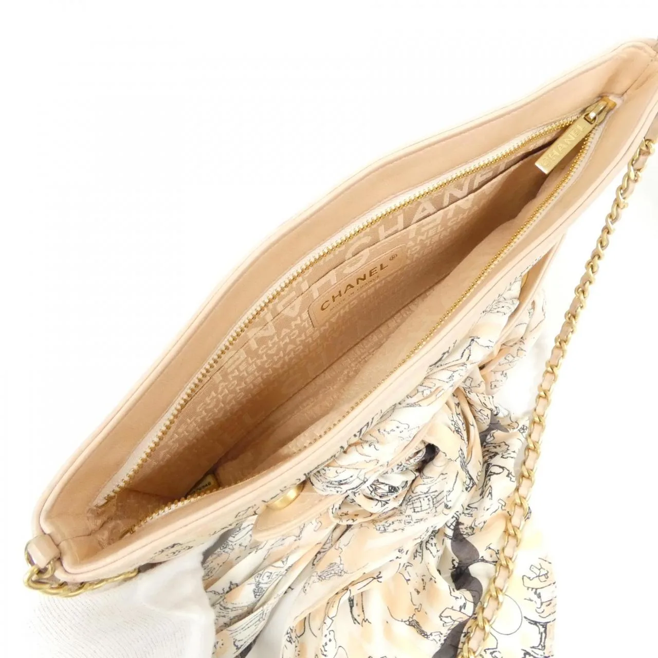 CHANEL Shoulder Satin 黑色 緞面 中古品A - 縮圖 9