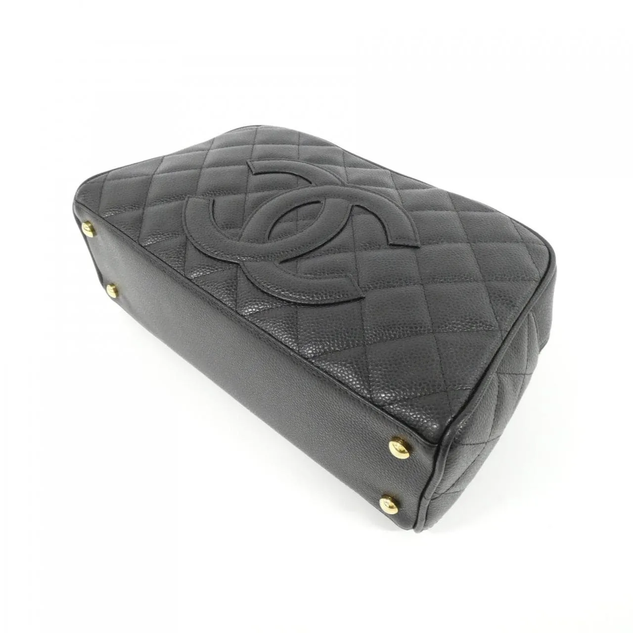 CHANEL 20996 Boston Grained Calfskin 黑色 荔枝紋牛皮 中古品A - 縮圖 3