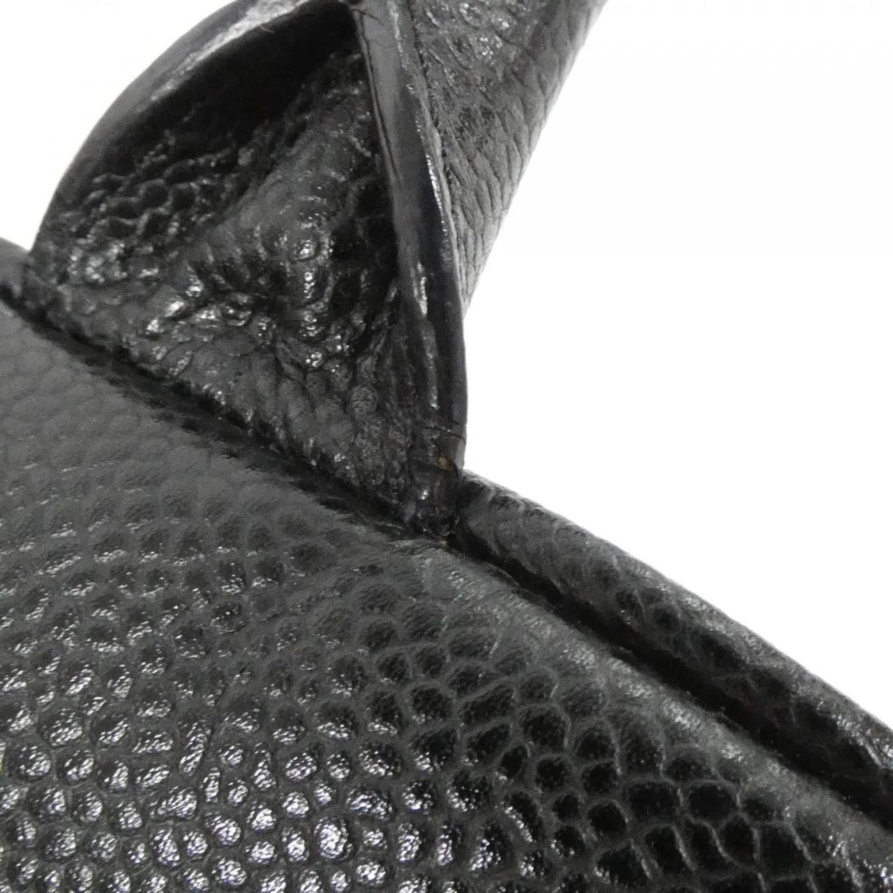 CHANEL 20996 Boston Grained Calfskin 黑色 荔枝紋牛皮 中古品A - 縮圖 4