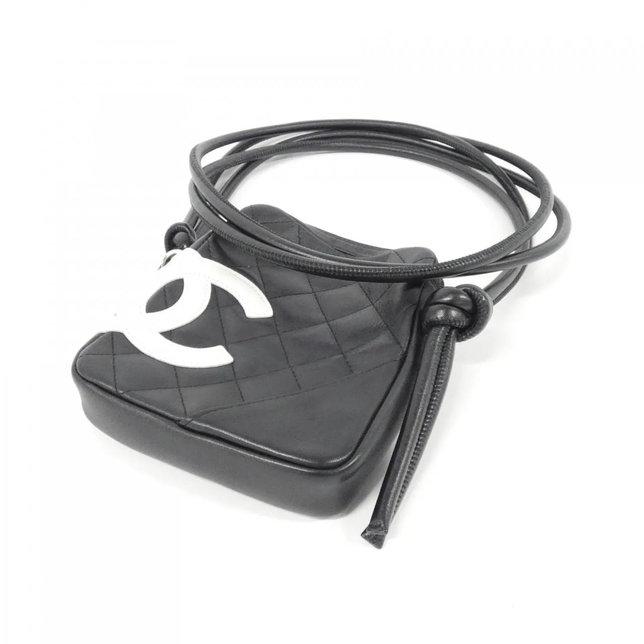 CHANEL Cambon 25177 Shoulder Black Rank A - Thumbnail 3